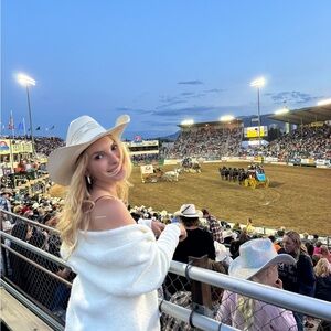 White Shoulder Sweater